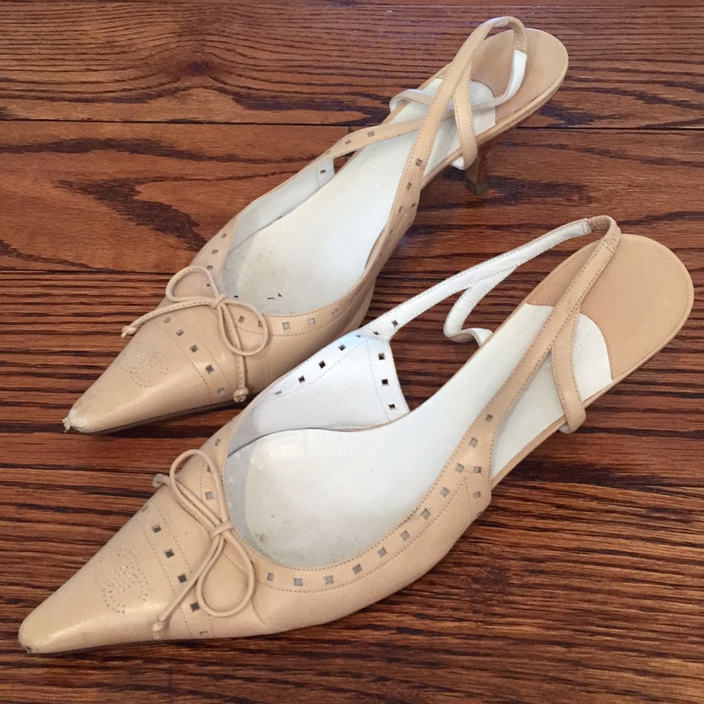Chanel sling back shoe